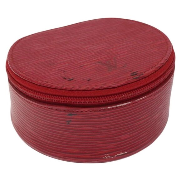 LOUIS VUITTON Epi Ecrin Bijoux 10 Jewelry Box Red - Picture 1 of 16
